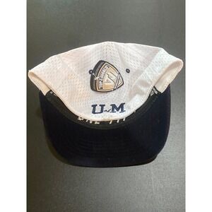 Michigan Wolverines NCAA 'M' Logo Baseball Cap One Fit White Navy Blue